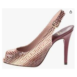 Stuart Weitzman SlingIn Color: Rose Mali Snake Size: 8.5